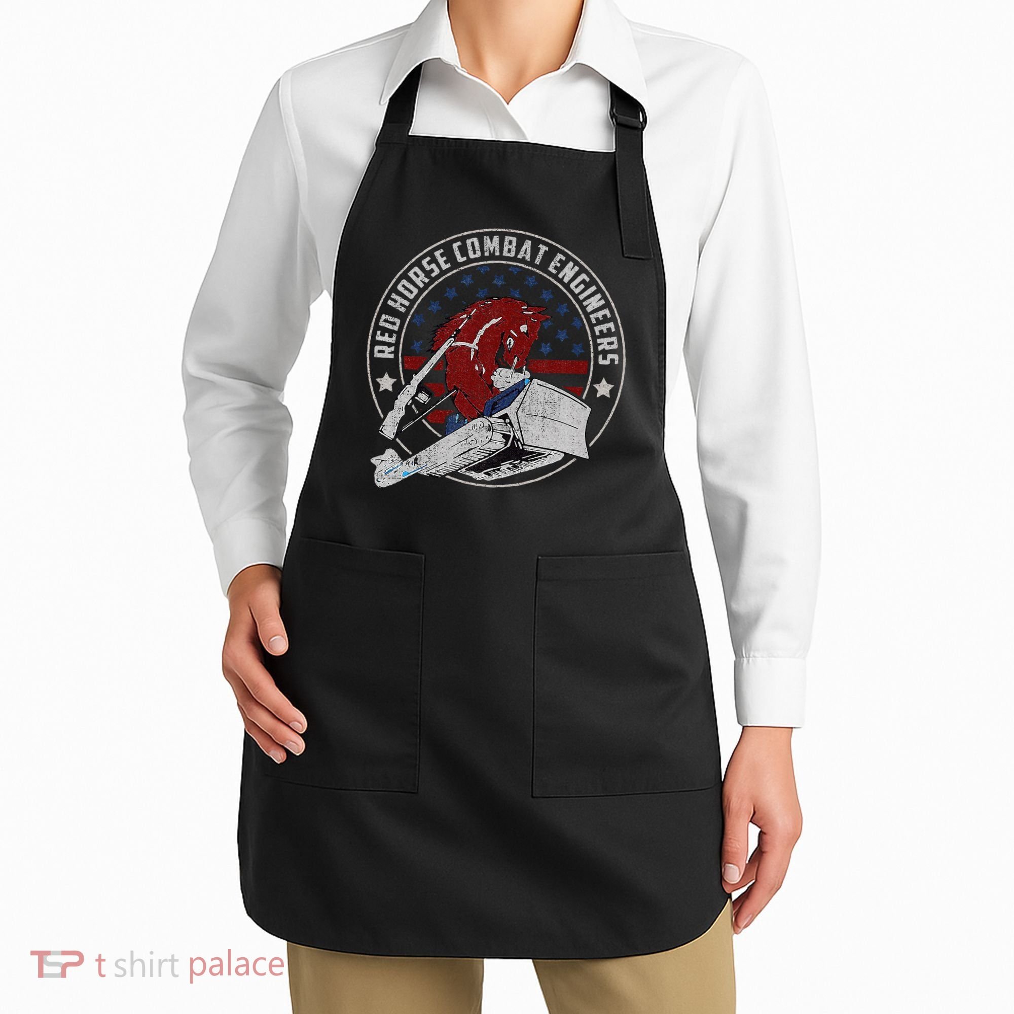 Red Horse Combat Engineer Us Military Apron