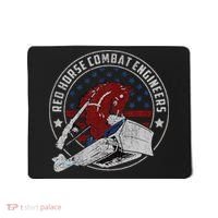 Red Horse Combat Engineer Us Military Mousepad thumb 0