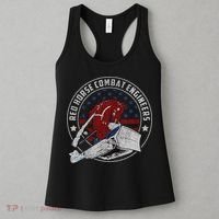 Red Horse Combat Engineer Us Military Women's Tank Top thumb 3
