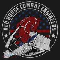 Red Horse Combat Engineer Us Military Women's Long Sleeve Shirt thumb 2