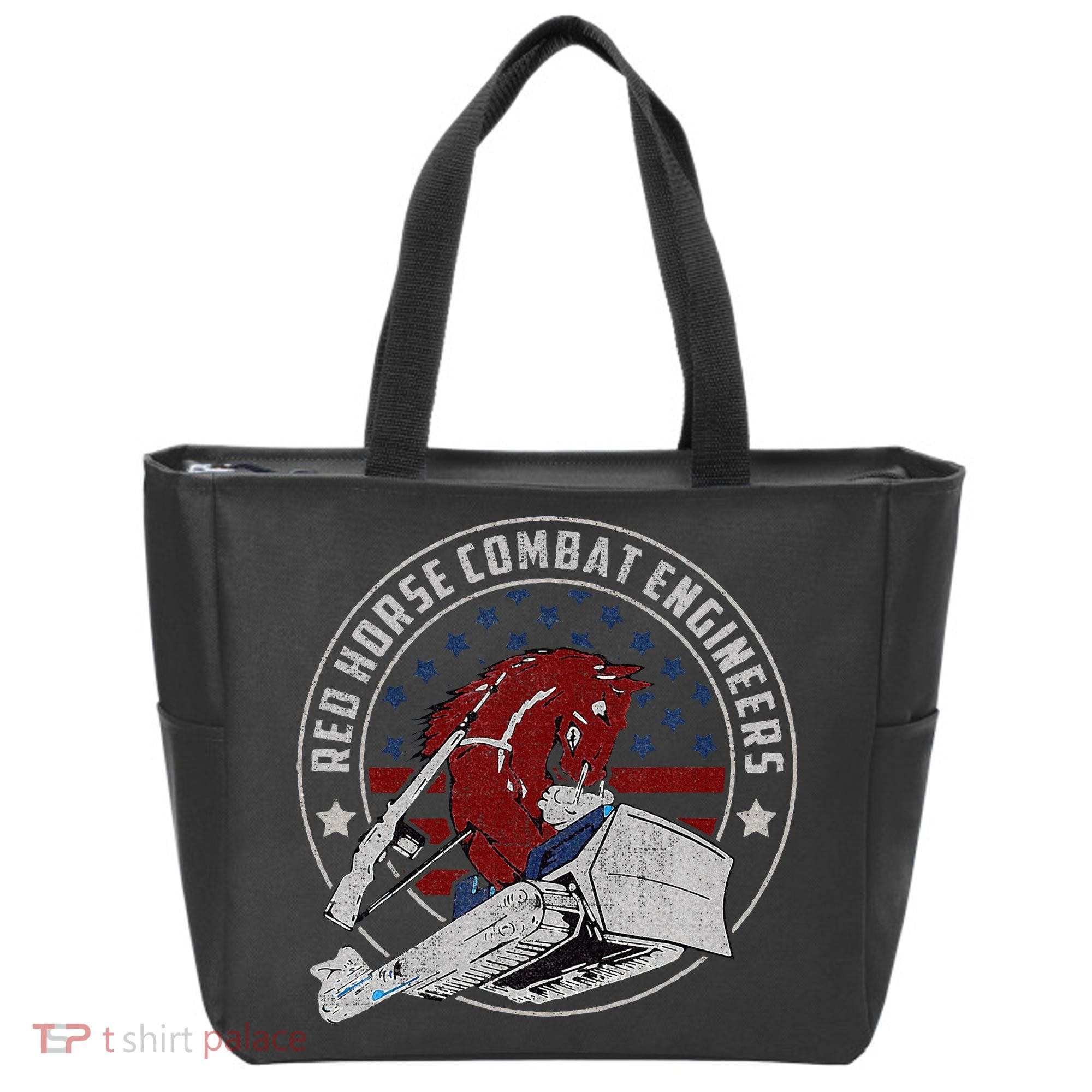 Red Horse Combat Engineer Us Military Tote Bag