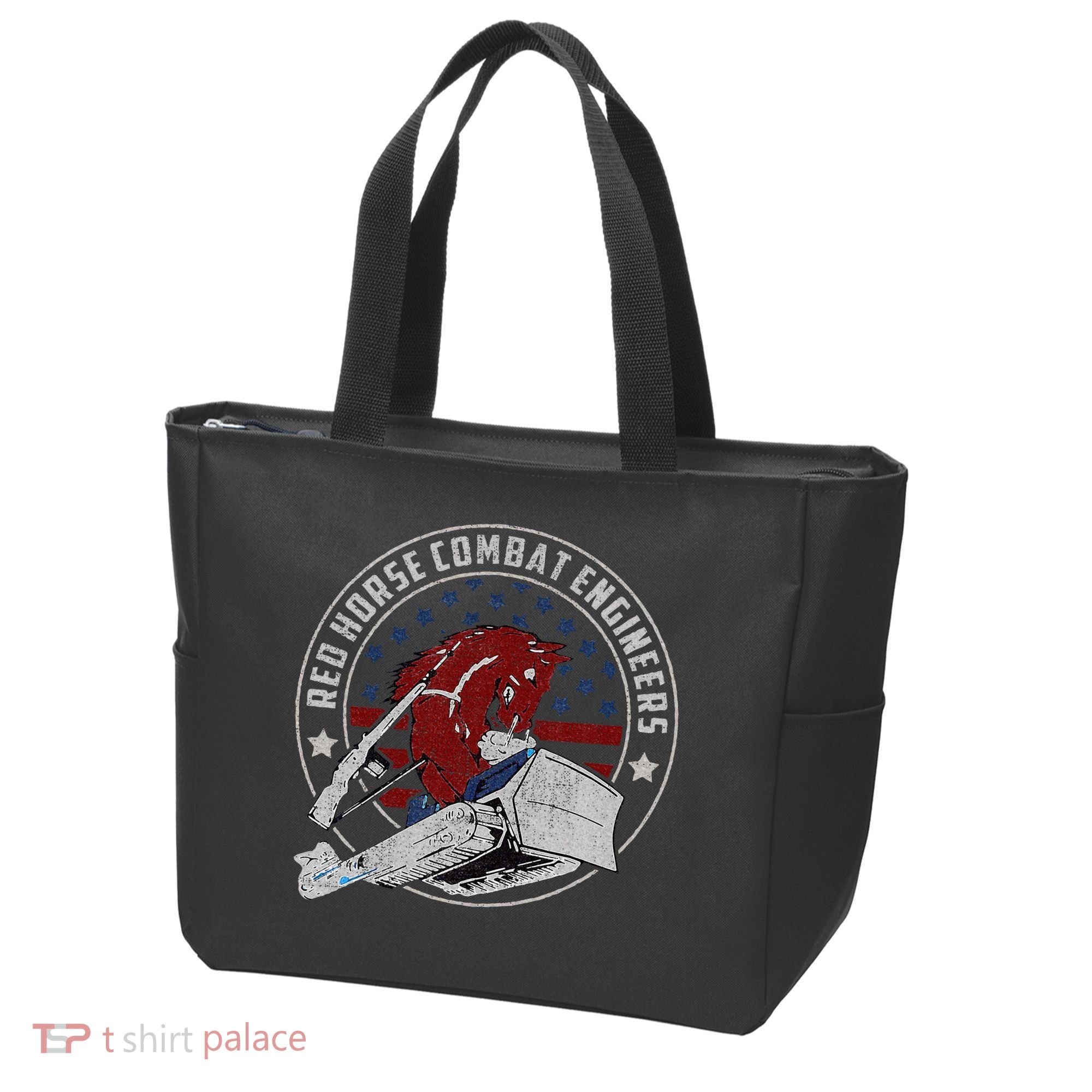 Red Horse Combat Engineer Us Military Tote Bag