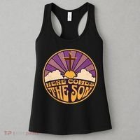 Retro Here Comes The Son Jesus People Revolution Christian Women's Tank Top thumb 3