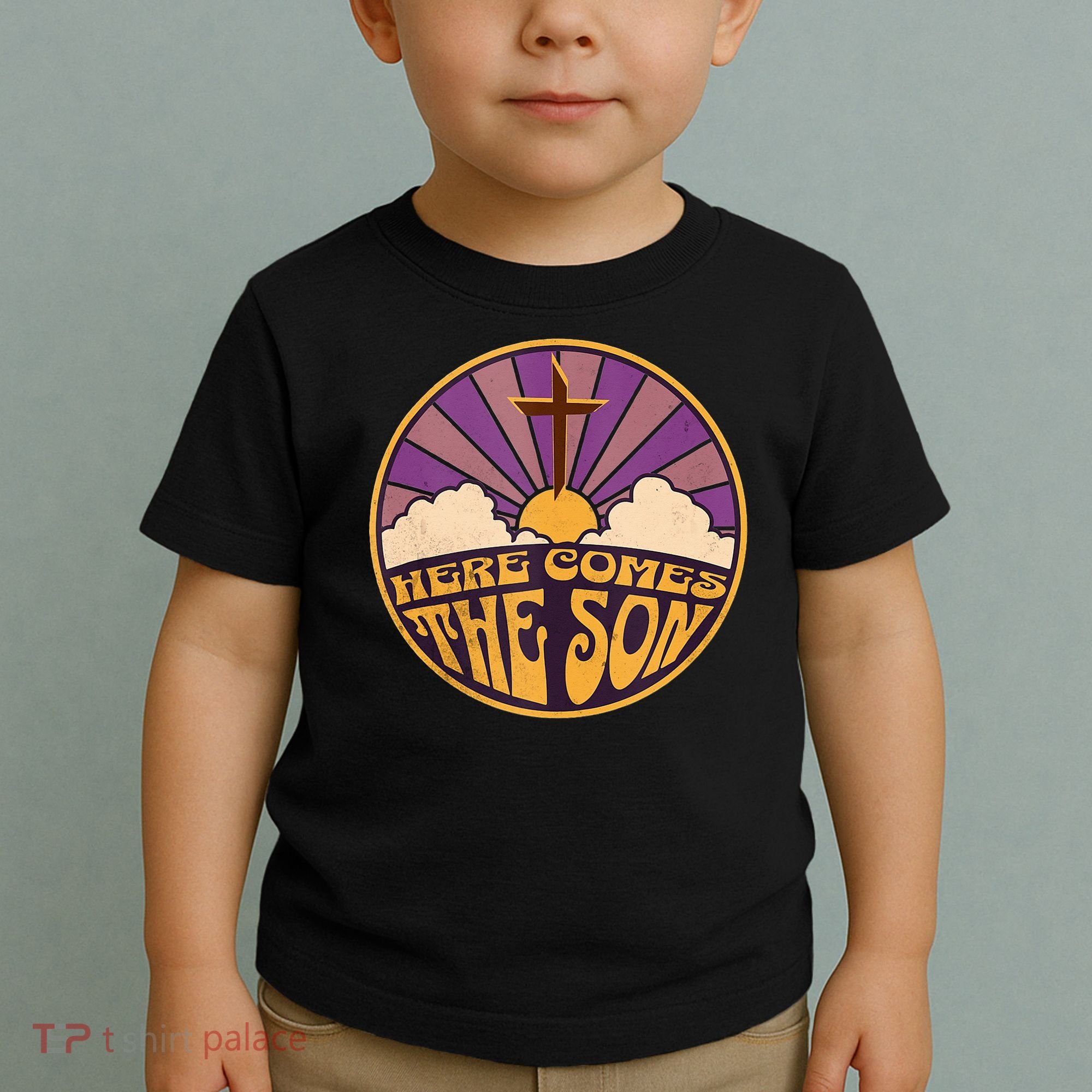 Retro Here Comes The Son Jesus People Revolution Christian Toddler T-Shirt