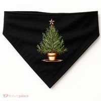 Rosemary Herb Christmas Tree USA-Made Doggie Bandana thumb 0