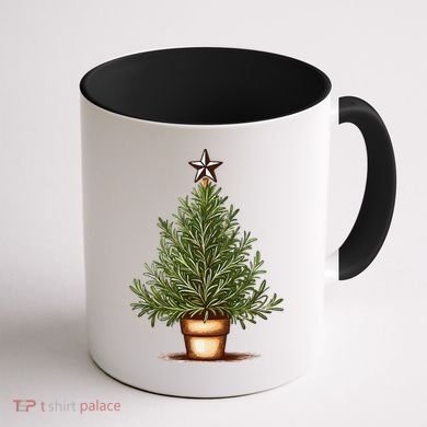Rosemary Herb Christmas Tree Coffee Mug back