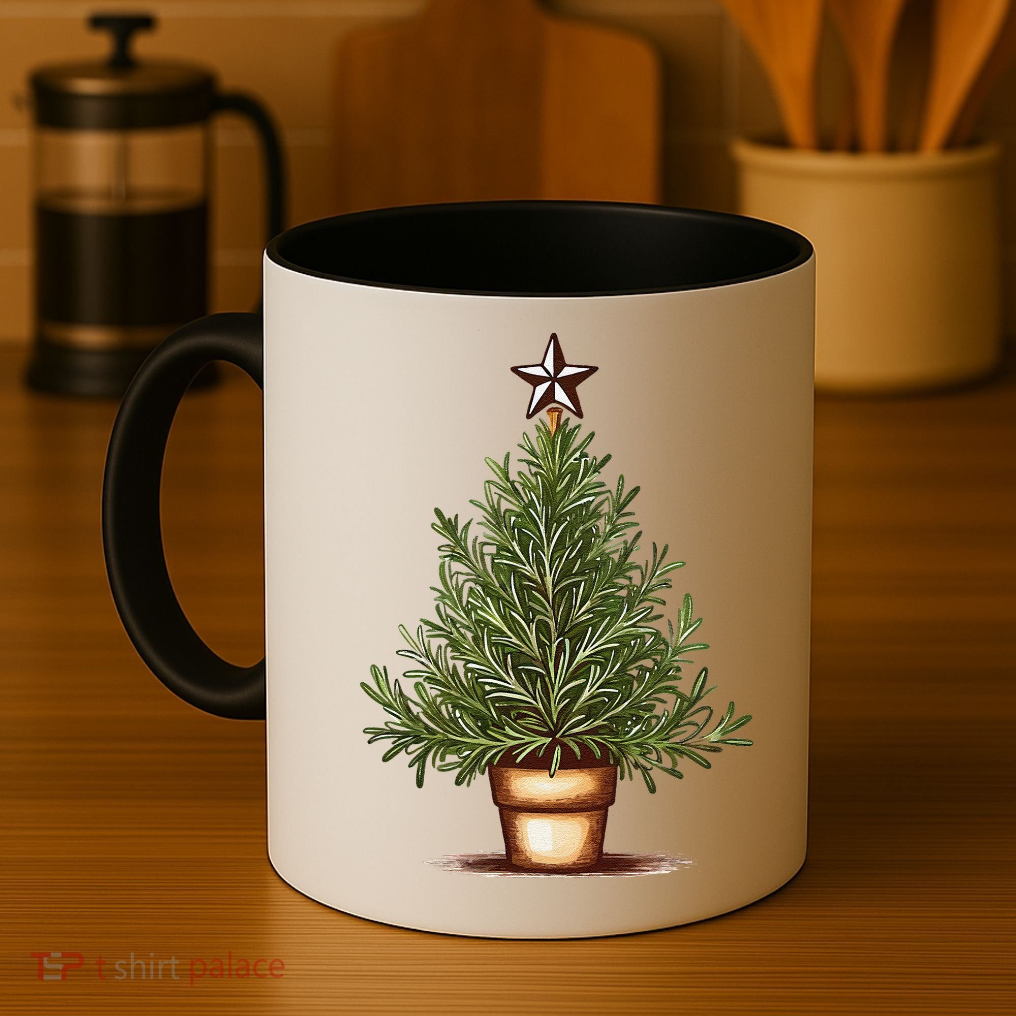 Rosemary Herb Christmas Tree Coffee Mug