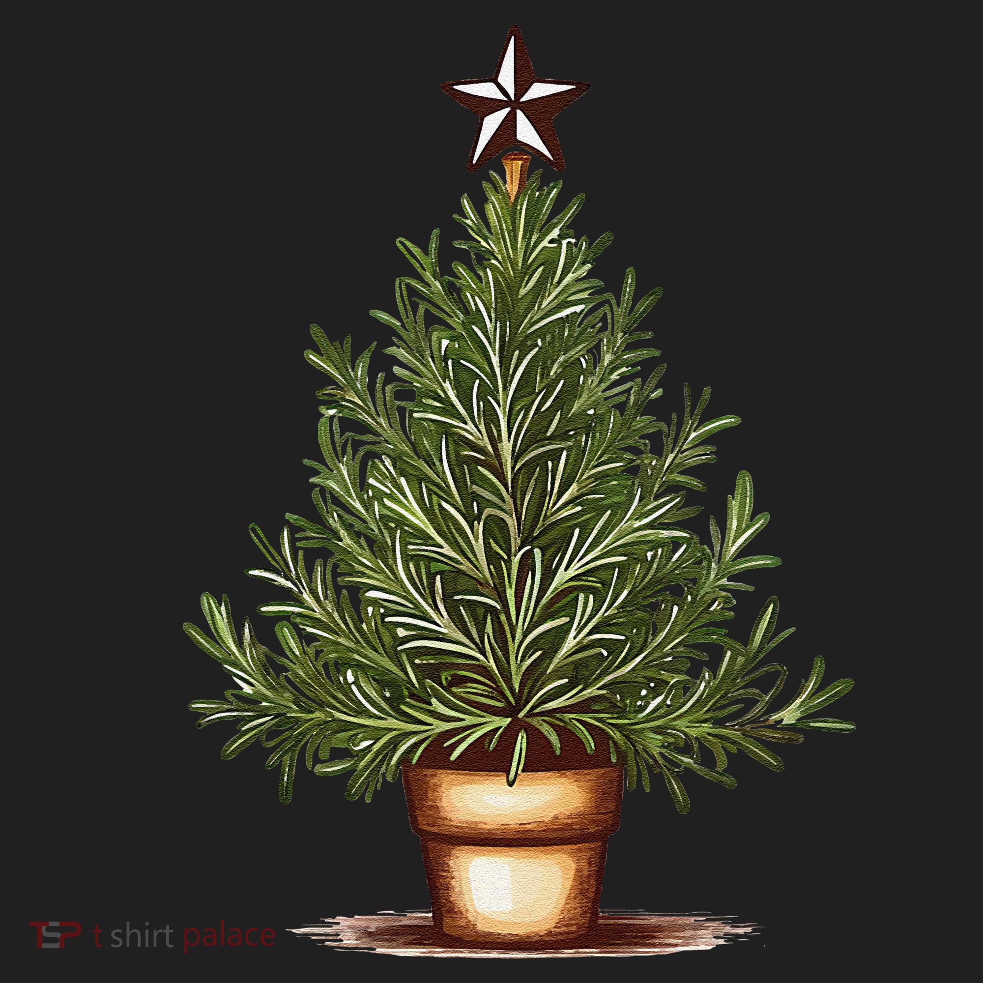 Rosemary Herb Christmas Tree Beanie