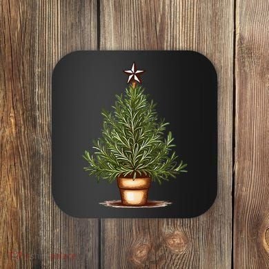 Rosemary Herb Christmas Tree Coaster