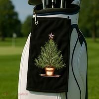 Rosemary Herb Christmas Tree Golf Towel thumb 2