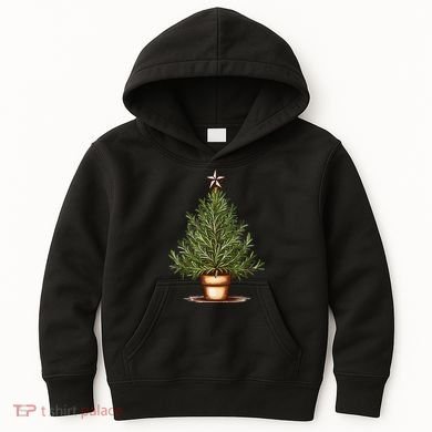 Rosemary Herb Christmas Tree Kids Hoodie