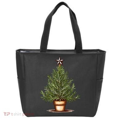 Rosemary Herb Christmas Tree Tote Bag