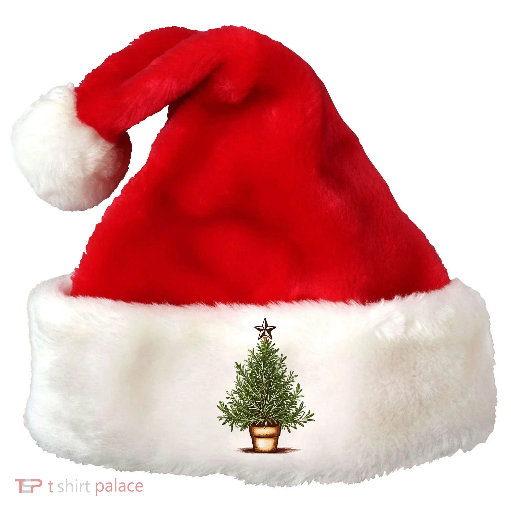 Rosemary Herb Christmas Tree Santa Hat