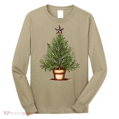 Rosemary Herb Christmas Tree Long Sleeve Shirt