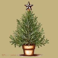 Rosemary Herb Christmas Tree Sweatshirt thumb 2
