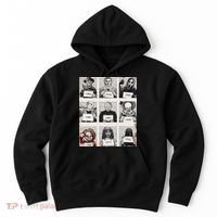 Retro Halloween Creepy Legends Killers Mugshots Horror Fan Hoodie thumb 0