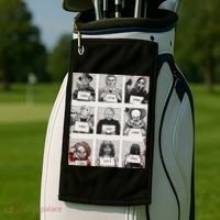 Retro Halloween Creepy Legends Killers Mugshots Horror Fan Golf Towel thumb 2