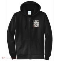 Retro Halloween Creepy Legends Killers Mugshots Horror Fan Full Zip Hoodie thumb 0