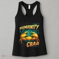 Reject Humanity Crab Horror Crab Horror Funny Meme Women's Tank Top thumb 3