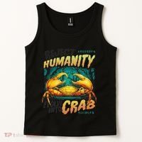 Reject Humanity Crab Horror Crab Horror Funny Meme Tank Top thumb 2