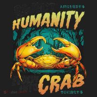 Reject Humanity Crab Horror Crab Horror Funny Meme Golf Towel thumb 3