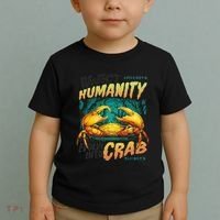 Reject Humanity Crab Horror Crab Horror Funny Meme Toddler T-Shirt thumb 2