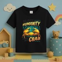 Reject Humanity Crab Horror Crab Horror Funny Meme Toddler T-Shirt thumb 3