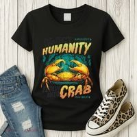 Reject Humanity Crab Horror Crab Horror Funny Meme Women's T-Shirt thumb 3
