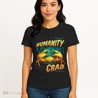 Reject Humanity Crab Horror Crab Horror Funny Meme Women's T-Shirt thumb 4