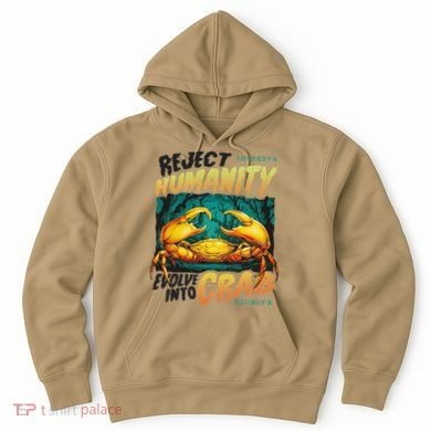 Reject Humanity Crab Horror Crab Horror Funny Meme Hoodie