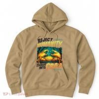 Reject Humanity Crab Horror Crab Horror Funny Meme Hoodie thumb 0