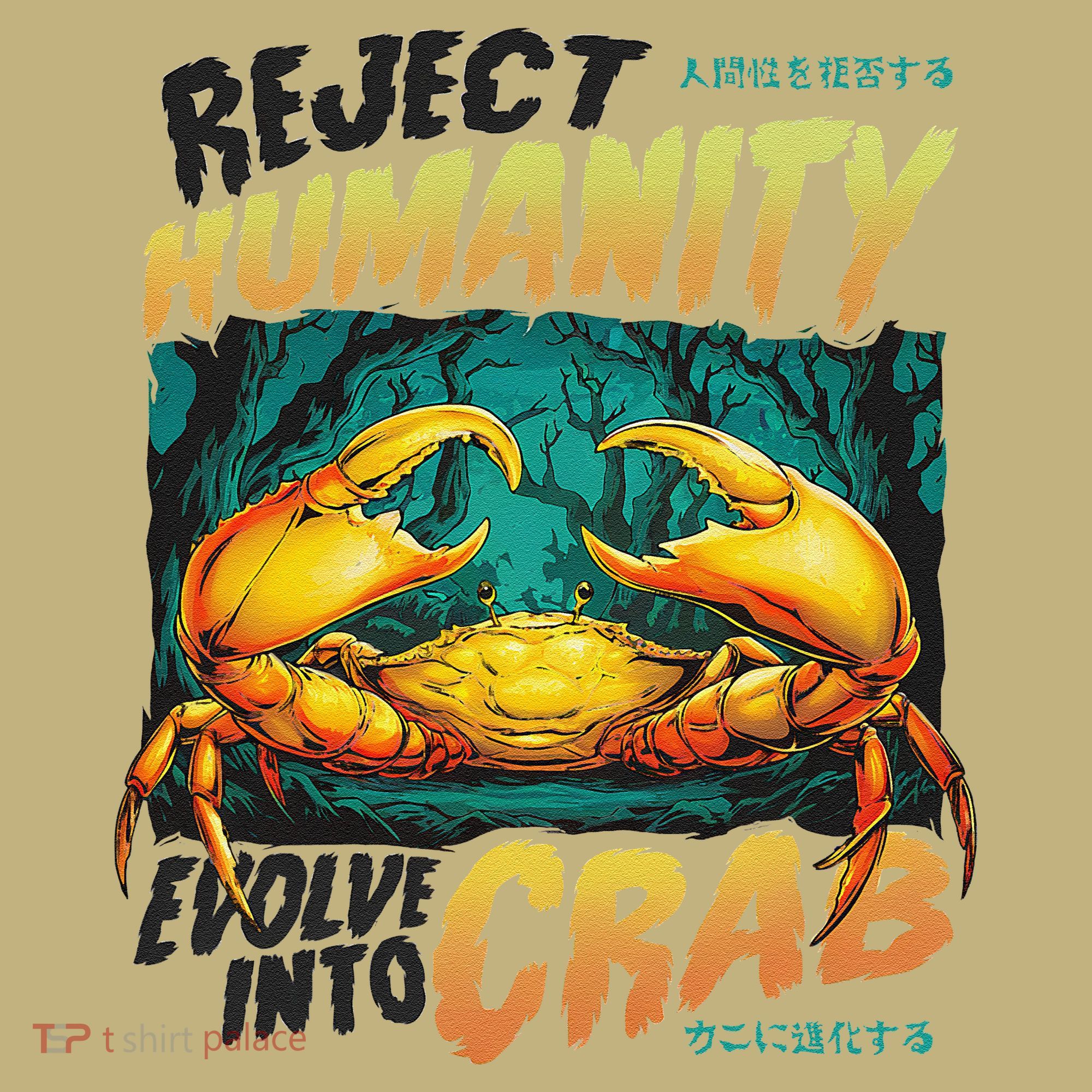Reject Humanity Crab Horror Crab Horror Funny Meme Hoodie