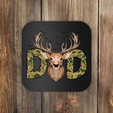 Retro Hunter Dad Deer Hunting Coaster