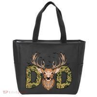 Retro Hunter Dad Deer Hunting Tote Bag thumb 0