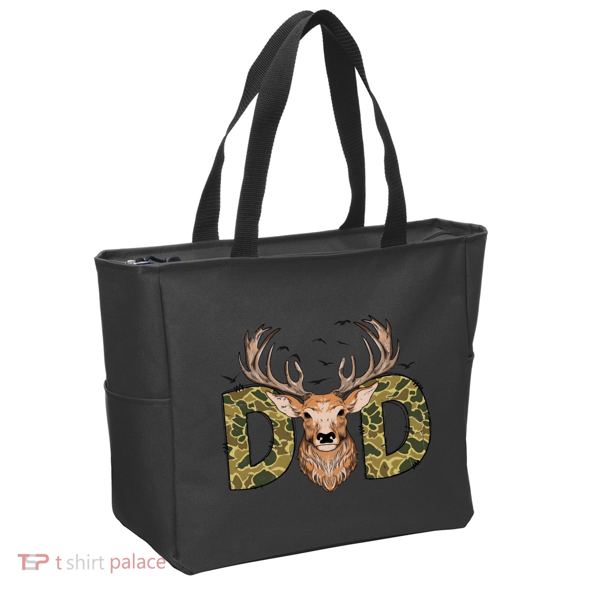 Retro Hunter Dad Deer Hunting Tote Bag
