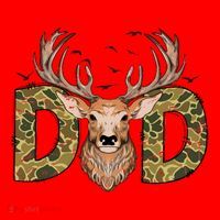 Retro Hunter Dad Deer Hunting Santa Hat thumb 1