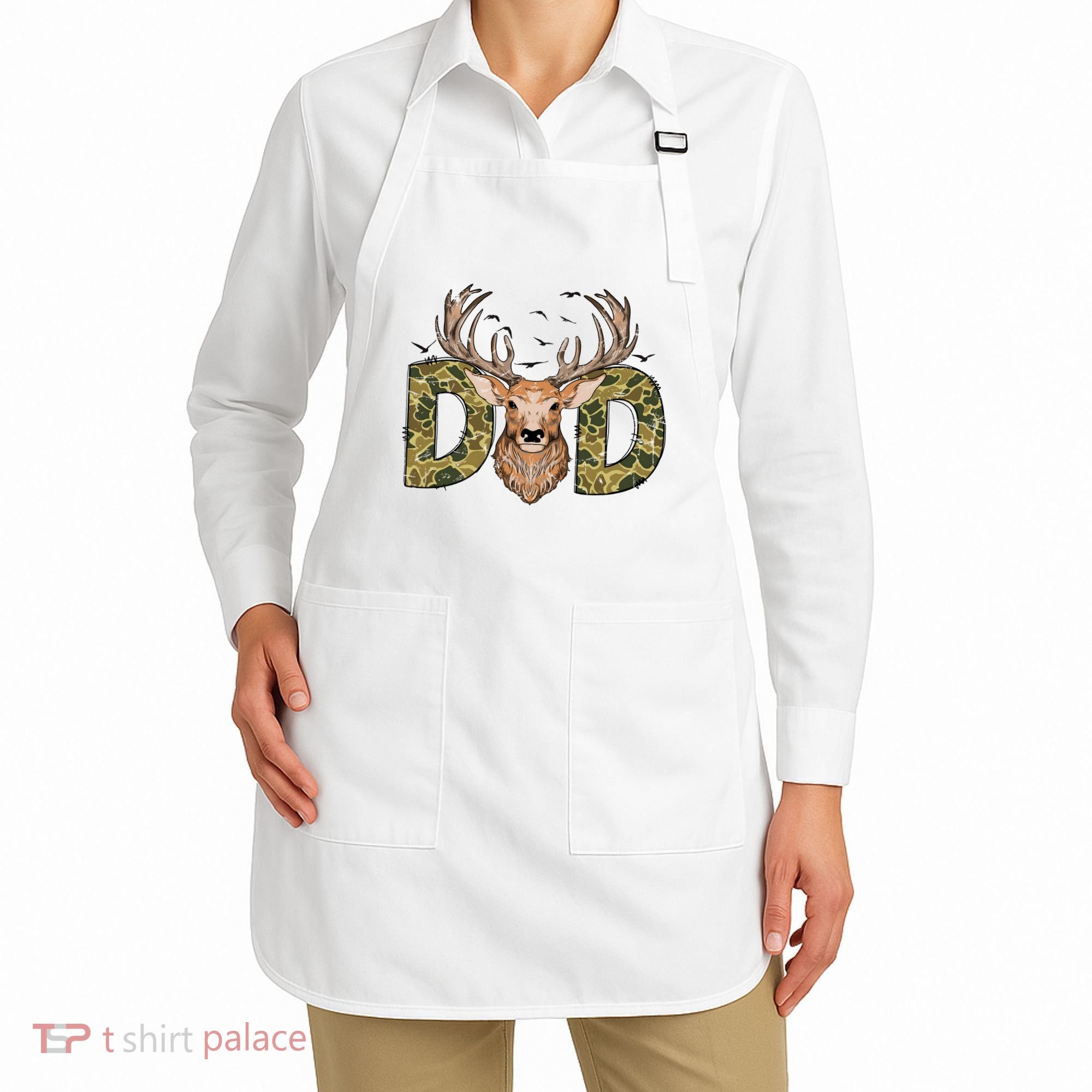 Retro Hunter Dad Deer Hunting Apron