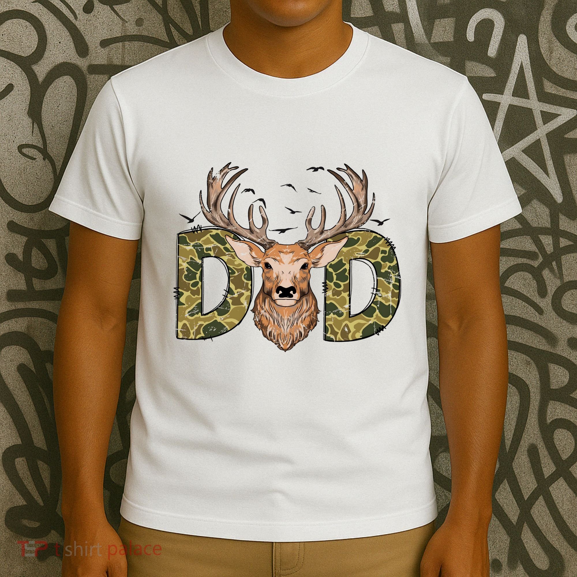 Retro Hunter Dad Deer Hunting T-Shirt