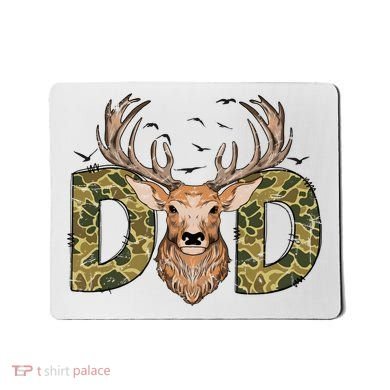 Retro Hunter Dad Deer Hunting Mousepad