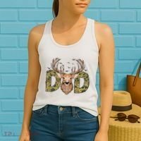 Retro Hunter Dad Deer Hunting Women's Tank Top thumb 2