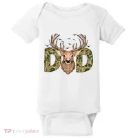 Retro Hunter Dad Deer Hunting Baby Bodysuit thumb 0