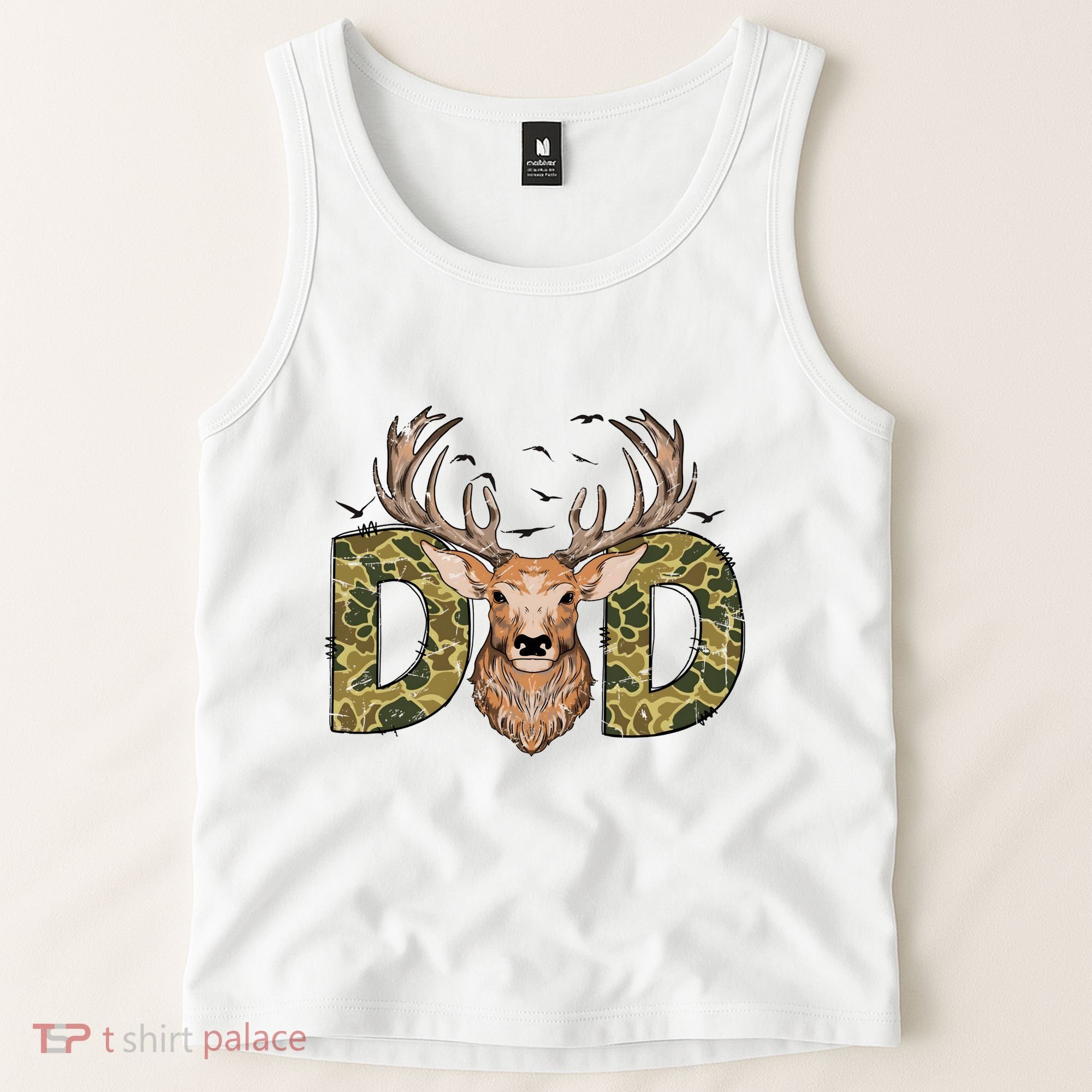 Retro Hunter Dad Deer Hunting Tank Top