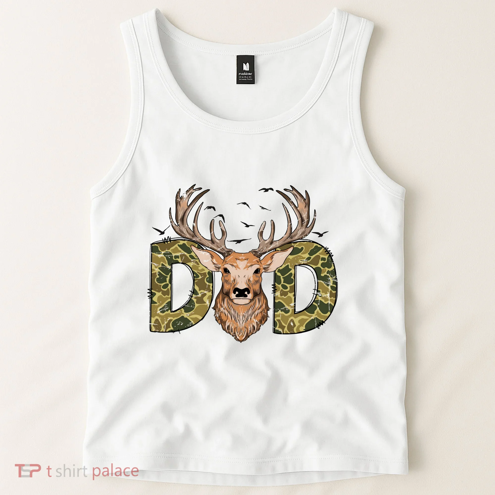 Retro Hunter Dad Deer Hunting Tank Top