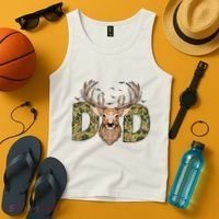 Retro Hunter Dad Deer Hunting Tank Top thumb 4