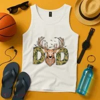 Retro Hunter Dad Deer Hunting Tank Top thumb 4