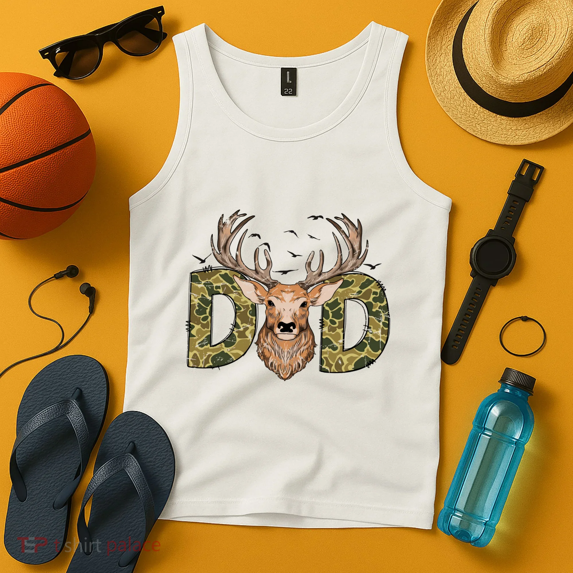 Retro Hunter Dad Deer Hunting Tank Top
