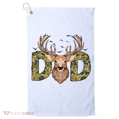 Retro Hunter Dad Deer Hunting Golf Towel