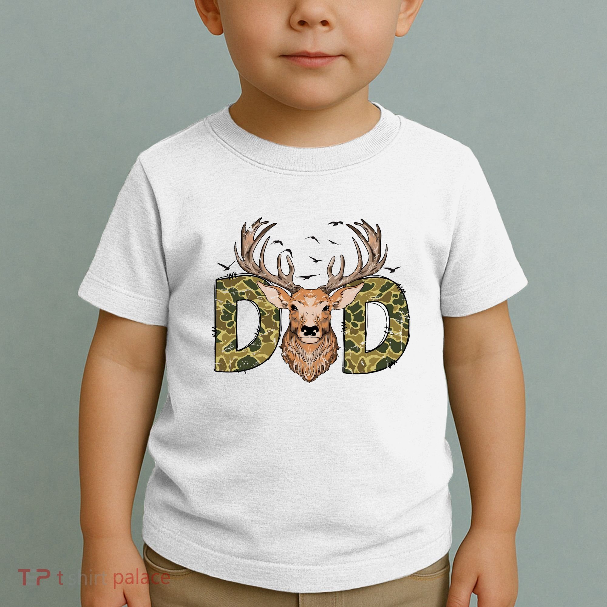 Retro Hunter Dad Deer Hunting Toddler T-Shirt