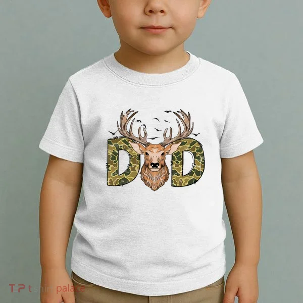 Retro Hunter Dad Deer Hunting Toddler T-Shirt
