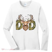 Retro Hunter Dad Deer Hunting Women's Long Sleeve Shirt thumb 0